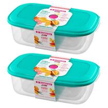 6 potes plástico mantimentos alimentos freezer microondas marmita vasilha tupperware tapuer Sanremo