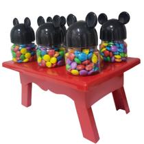 6 Potes Ratinho + Mesa de Doces Decoração Festas Aniversário 6 Potes Ratinho + Mesa de Doces Decoração Festas Aniversário