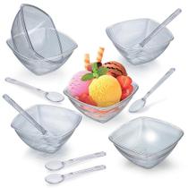 6 Potes Sobremesa Açai Sorvetes Tigela Cumbuca 300ml