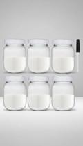 6 Potes Vidro 267ml Leite Materno Papinha Graduado