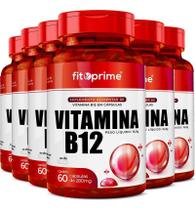 6 Potes Vitamina B12 7,2Mcg Com 60 Cápsulas Fitoprime
