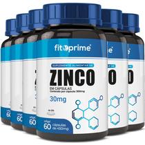 6 Potes Zinco 30mg 60cps Fitoprime