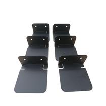 6 Prateleiras Suportes Estante Invisível Para Livros Preto Apoio Lateral Bibliocanto Parede Metal Decoração