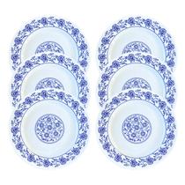 6 Prato em Melamina c/ Estampa 20cm p/ Bares e Restaurantes