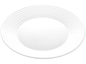 6 Prato Raso De Vidro Harena Branco 25cm Luminarc 6 Prato Raso De Vidro Harena Branco 25cm Luminarc