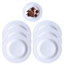 6 Prato Raso em Melamina Sobremesa Buffet Restaurante 17,5cm 6 Prato Raso em Melamina Sobremesa Buffet Restaurante 17,5cm