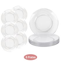 6 Pratos Astral Raso 22,6cm Redondo Restaurante Almoço 6 Pratos Astral Raso 22,6cm Redondo Restaurante Almoço