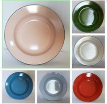 6 Pratos Esmaltado Original Cor Sortido N.22 Metallouça