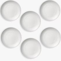 6 Pratos Fundo Melamina 25cm Restaurante Hotel Buffet