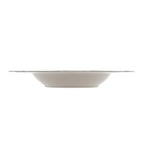 6 Pratos Fundos Wolff Maldivas de Porcelana com Fio Prata 6 Pratos Fundos Wolff Maldivas de Porcelana com Fio Prata