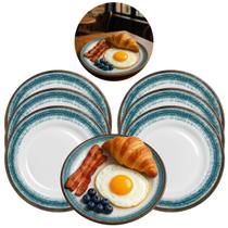 6 Pratos Raso em Melamina 20cm P/ Buffet Restaurantes 6 Pratos Raso em Melamina 20cm P/ Buffet Restaurantes