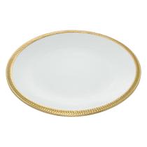 6 Pratos Rasos Wolff Paddy de Porcelana Branco 28cm 6 Pratos Rasos Wolff Paddy de Porcelana Branco 28cm