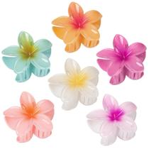 6 Presilha De Flor Moda Prendedor De Cabelo Piranha Flor Cores Vivas