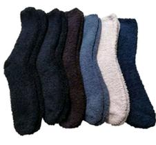 6 prs Meia Felpuda Cano médio MASCULINA Adulto Cor Lisa N 36 ao 44 atoalhada frio inverno