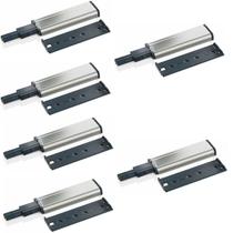 6 Pulsador Tip-on Fecho Toque Magnético Metálico Porta Gaveta Móveis