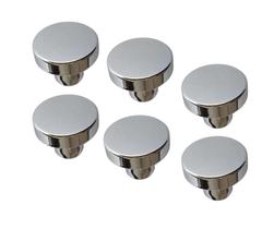 6 Puxador de Gaveta, Armário alta Qualidade Redondo Cromado 6 Puxador de Gaveta, Armário alta Qualidade Redondo Cromado