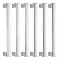 6 Puxador Para Porta Armário Gaveta Moveis Alça Space 16Cm