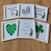 6 Quadros Decorativos Antes de tudo Sonhe Quarto Sala 25x25