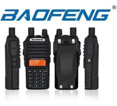 6 Rádio Comunicador Baofeng UV82 Dual Band VHF UHF Portátil