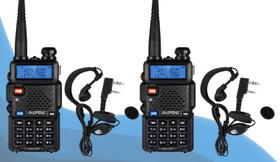 6 Rádios Comunicadores Baofeng UV5R Dual Band Profissional