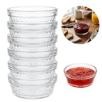 6 Ramequim de Vidro 7,5cm Transparente Resistente Sobremesa 6 Ramequim de Vidro 7,5cm Transparente Resistente Sobremesa