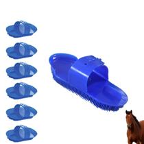6 Rasqueadeira Escova Tira Pêlos Curtos e Longos Cavalos Cão Gatos Banho 6 Rasqueadeira Escova Tira Pêlos Curtos e Longos Cavalos Cão Gatos Banho