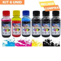 6 Refil 600ml Tinta Compatível L375 L395 L3150 L3110