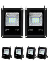 6 Refletor Led 20w Bivolt Ip66 Branco Frio 6000k 6 Refletor Led 20w Bivolt Ip66 Branco Frio 6000k