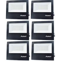 6 Refletor Led Slim 50w Branco Frio Bivolt Luz Externa IP65