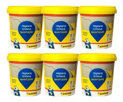 6 Repara Trinca Sela Trinca Veda Pote 1,5kg Quartzolit