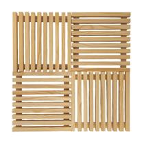 6 Revestimento Parede Painel Ripado Placa Madeira Pinus 30x30