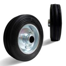 6 Roda Borracha Maciça 4 Polegada Rolamento Rolete Beltools