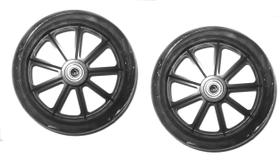 6 rodas de reposição Walker Rollator para Healthline Black