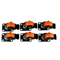 6 Rodinha Rodízio Roda Reforçada Moveis Pesados 600kg 50mm 6 Rodinha Rodízio Roda Reforçada Moveis Pesados 600kg 50mm
