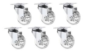 6 Rodizio Gel 50mm (6 Peças Sem Freio ) Jogo Rodizio.....