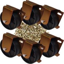 6 Rodizios Para Cama Auxiliar Bicama