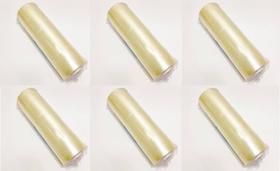 6 Rolos Bobina Plastico De Filme Pvc 28cm X 300 Metros