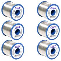 6 Rolos Estanho Para Solda Eletrônica 1mm 60x40 Cobixc 6 Rolos Estanho Para Solda Eletrônica 1mm 60x40 Cobixc