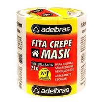 6 rolos Fita Crepe 18 mm. x 50 m. Mask Imobiliária 710 Adelbrás - Adelbras