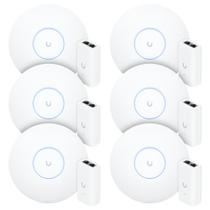 6 Roteadores Wi-Fi 6 Access Point 3.0 Gbps + 6 Injetores PoE 6 U6+ Ubiquiti C/ 6 Fontes 48V 15W 6 Roteadores Wi-Fi 6 Access Point 3.0 Gbps + 6 Injetores PoE 6 U6+ Ubiquiti C/ 6 Fontes 48V 15W