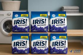 6 Sabão em Pó Lava Roupas Iris 800 gramas Envio Imediato