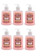 6 Sabonete Liquido Linha Premium Romã Linn Spa Frasco 500ml