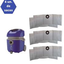 6 Sacos p/ Aspirador De Pó Electrolux Flex 1400 Flsc