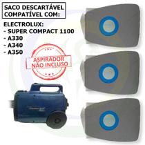 6 Sacos Para Aspirador De Pó Electrolux Super Compact 1100 / A-330 / A-340 / A-350