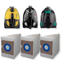 6 Sacos Refil Coletor de Papel Descartável para Aspirador de Pó Cadence Galaxy Mantix Nexus Filtro Cartucho Bag
