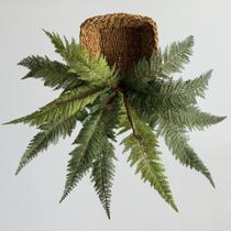 6 Samambaias Artificial Linha Luxo: Excelente Opção para Decoração de Mesa Rústica DE0522