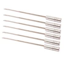 6 (seis) Espetos Espada Parrilha Churrasco 40Cm INOX430