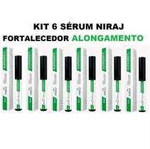 6 Séruns Fort. Alongamento Cílios E Sobrancelhas Niraj 8ml