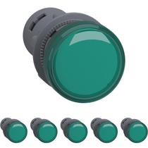 6 Sinaleiro 22mm Led Verde 110vca - Xa2evf3lc Schneider