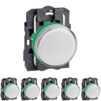 6 Sinaleiro Ø22mm Plástico P/ Lâmpada Ba9s Branco até 250V Schneider